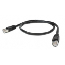 Kabel GEMBIRD PP22-1M/BK RJ45, osłonka zalewana, kat. 5e, FTP, 1m, czarny