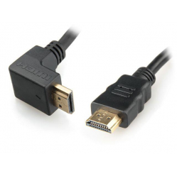 Kabel GEMBIRD CC-HDMI490-15 Gembird kabel HDMI KĄTOWY 4.5m (V2.0) 4K GOLD CU HSE