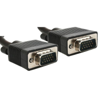 Kabel GEMBIRD CC-PPVGA-6B monitorowy HQ SVGA D-sub 15m/15m, ferryt, ekran 1.8m Czarny