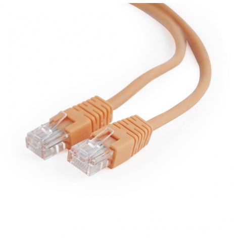 Kabel GEMBIRD PP12-0.5M/O RJ45, osłonka zalewana, kat. 5e, UTP, 0.5m, pomarańczowy