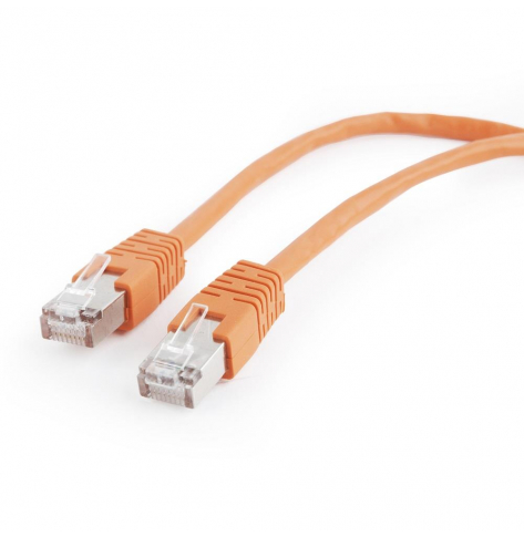 Patchcord GEMBIRD PP22-0.5M/O RJ45, osłonka zalewana, kat. 5e, FTP, 0.5m, pomarańczowy