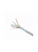 GEMBIRD FPC-5004E-SOL Gembird kabel instalacyjny skrętka FTP, 4x2, CCA, kat. 5e, drut 305m, szary