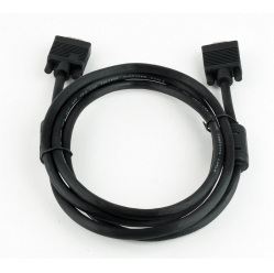 Kabel GEMBIRD CC-PPVGAX-6B SVGA D-sub 15m/15f przedłużacz ferryt ekran 1.8m black