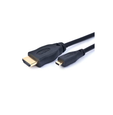 GEMBIRD CC-HDMID-6 Gembird kabel monitorowy HDMI/HDMI Micro High Speed 1.8m pozłacane końcówki