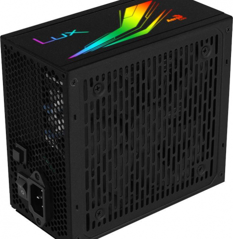 Zasilacz AEROCOOL LUX 550W RGB Zasilacz ATX 80 PLUS BRONZE