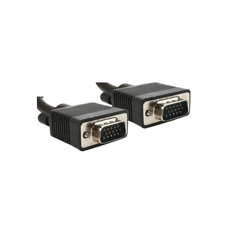 Kabel GEMBIRD CC-PPVGA-20M-B monitorowy HQ SVGA D-sub 15m/15m, ferryt, ekran 20m czarny