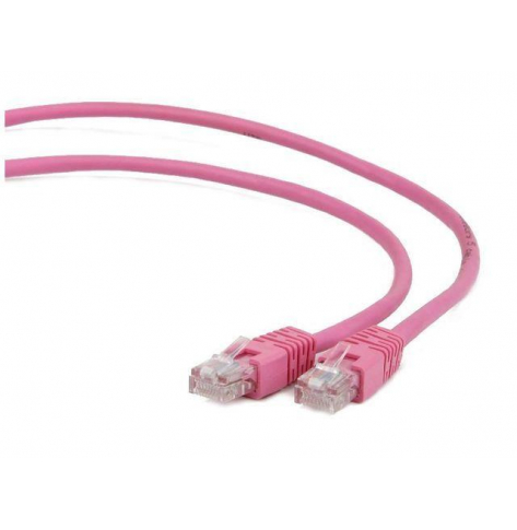 GEMBIRD PP6-1M/RO Gembird patchcord RJ45, kat. 6, FTP, 1m, różowy