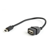 Adapter Gembird A-OTG-AFBM-002 USB Mini BM -> AF OTG 2.0 0.15m czarny