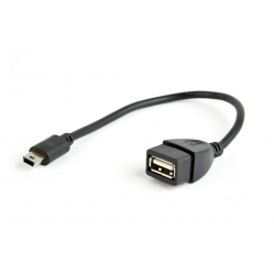 Adapter USB Mini BM -> AF OTG 2.0, 15cm Gembird A-OTG-AFBM-002