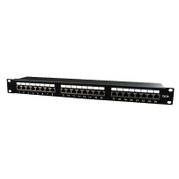 Patchpanel GEMBIRD NPP-C524-002 FTP 19 24P 1U CAT5e czarny