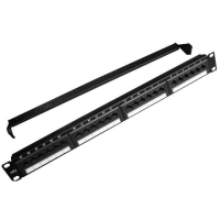 Patchpanel GEMBIRD NPP-C624CM-001 UTP 19 24 1U CAT6 czarny