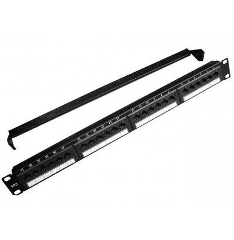 Patchpanel GEMBIRD NPP-C624CM-001 UTP 19 24 1U CAT6 czarny