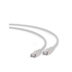 Kabel GEMBIRD PP6A-LSZHCU-0.25M RJ45, kat. 6A, SFTP, LSZH, 0.25m, szary