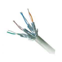 Kabel GEMBIRD PP6A-LSZHCU-0.25M RJ45, kat. 6A, SFTP, LSZH, 0.25m, szary