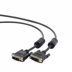 GEMBIRD CC-DVI-BK-6 Gembird kabel DVI monitorowy DVI-DM/DVI-DM (18+1) single link 1.8m black