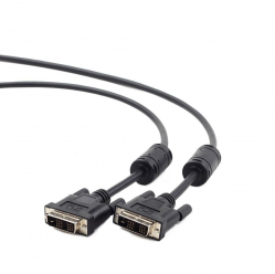 Kabel GEMBIRD CC-DVI-BK-6 Gembird kabel DVI monitorowy DVI-DM/DVI-DM (18+1) single link 1.8m black