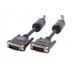 Kabel GEMBIRD CC-DVI2-BK-6 Gembird kabel DVI monitorowy DVI-DM/DVI-DM (24+1) dual link 1.8m black