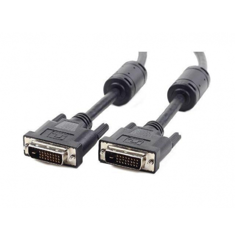 Kabel GEMBIRD CC-DVI2-BK-15 Gembird kabel DVI monitorowy DVI-DM/DVI-DM (24+1) dual link 4.5m black