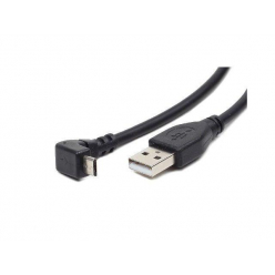 GEMBIRD CCP-MUSB2-AMBM90-6 Gembird kabel micro USB 2.0 AM-MBM5P 1.8M kątowy ładowanie transmisja czarny