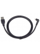 Kabel GEMBIRD micro USB 2.0 AM-MBM5P 1.8M kątowy ładowanie transmisja czarny