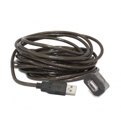 Kabel GEMBIRD UAE-01-5M wzmacniacz sygnału AM-AF przedłużacz aktywny USB 2.0, 5M, czarny