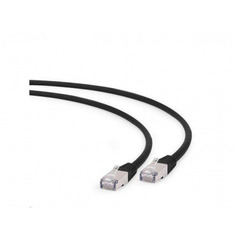 Kabel GEMBIRD RJ45 patchcord kat. 6A SFTP LSZH 1m czarny