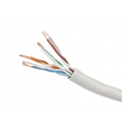 Kabel GEMBIRD UPC-5004E-L/100 instalacyjny UTP, kat. 5e, linka, CCA 100m szary