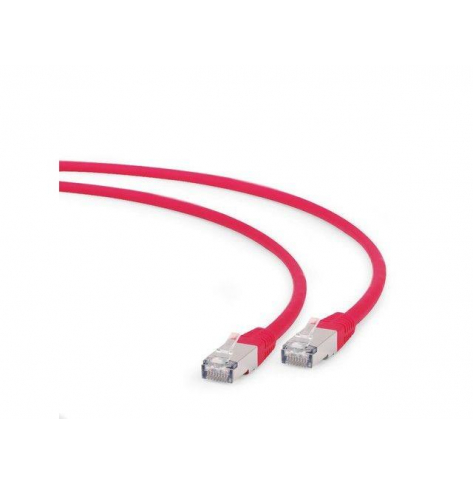 Kabel GEMBIRD PP6A-LSZHCU-R-1M RJ45 kat. 6A SFTP LSZH 1m czerwony