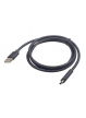 Kabel GEMBIRD USB-C 1m, czarny