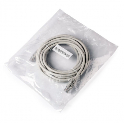 Kabel GEMBIRD PP6U-5M RJ45 patchcord kat. 6 UTP 5m szary