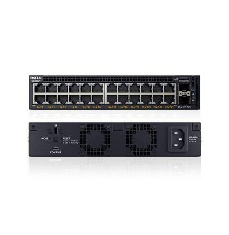 Switch sieciowy zarządzalny DELL X1026P 24 porty 1000BaseT (RJ45) 2 porty 10GB SFP+
