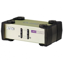 Switch Aten CS82U 2-Port PS/2-USB KVM, 2x Custom KVM Cable sets, Non-powered