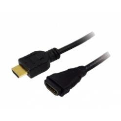 LOGILINK CH0056 LOGILINK - Kabel HDMI 1.4, HDMI male / female Gold 2m