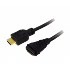 Kabel LOGILINK CH0056 LOGILINK - Kabel HDMI 1.4, HDMI male / female Gold 2m