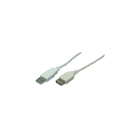 Kabel LOGILINK CU0010 LOGILINK - Kabel przedłużacz USB2.0 1,8m