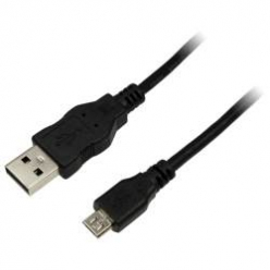 LOGILINK CU0059 LOGILINK - Kabel USB 2.0 Typ-A męski do Typ- micro B męski dł. 3m, czarny
