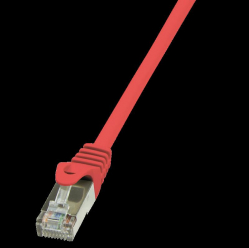 Kabel LOGILINK CP1024S LOGILINK Patchcord CAT 5e F/UTP 0,5m czerwony