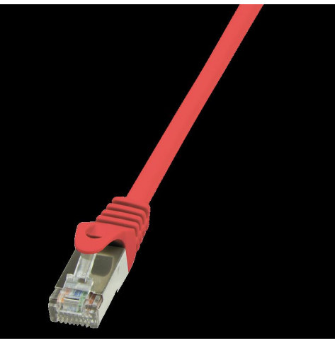 Kabel LOGILINK CP1024S LOGILINK Patchcord CAT 5e F/UTP 0,5m czerwony