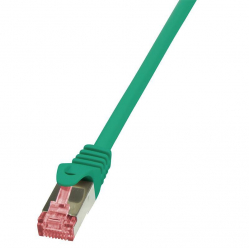 Kabel LOGILINK CQ2025S LOGILINK Patchcord Cat.6 S/FTP PIMF PrimeLine 0,5m, zielony