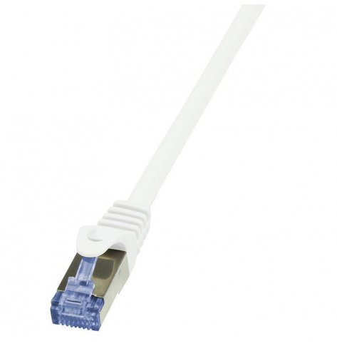 LOGILINK CQ3021S LOGILINK Patchcord Cat.6A 10G S/FTP PIMF PrimeLine 0,5m biały