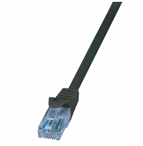 LOGILINK CP3033U LOGILINK Patch cord U/UTP;cat.6A; wtyk RJ45-cat.6; EconLine; dł.1m;czarny