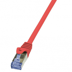 Kabel LOGILINK CQ3024S LOGILINK Patchcord Cat.6A 10G S/FTP PIMF PrimeLine 0,5m czerwony