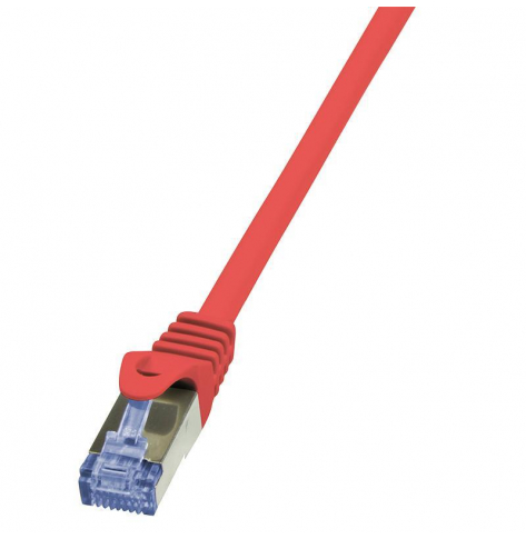 Kabel LOGILINK CQ3024S LOGILINK Patchcord Cat.6A 10G S/FTP PIMF PrimeLine 0,5m czerwony