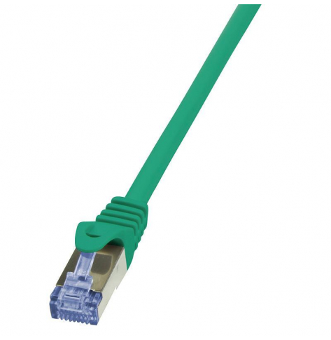 LOGILINK CQ3025S LOGILINK Patchcord Cat.6A 10G S/FTP PIMF PrimeLine 0,5m zielony