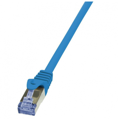 LOGILINK CQ3026S LOGILINK Patchcord Cat.6A 10G S/FTP PIMF PrimeLine 0,5m niebieski