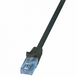 Kabel LOGILINK CP3053U LOGILINK Patch cord U/UTP;cat.6A; wtyk RJ45-cat.6; EconLine; dł.2m;czarny