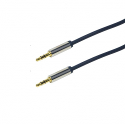 Kabel LOGILINK CA10050 LOGILINK - Kabel audio 3,5 m/m 0,5m niebieski