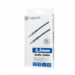 LOGILINK CA10150 LOGILINK - Kabel audio 3,5 m/m 1,5m niebieski