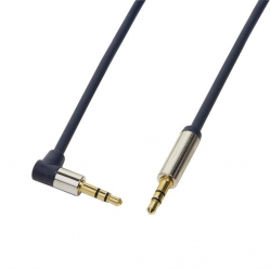 LOGILINK CA11050 LOGILINK - Kabel audio 3,5 m/m 90  0,5m niebieski