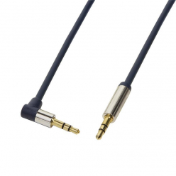 LOGILINK CA11100 LOGILINK - Kabel audio 3,5 m/m 90  1m niebieski